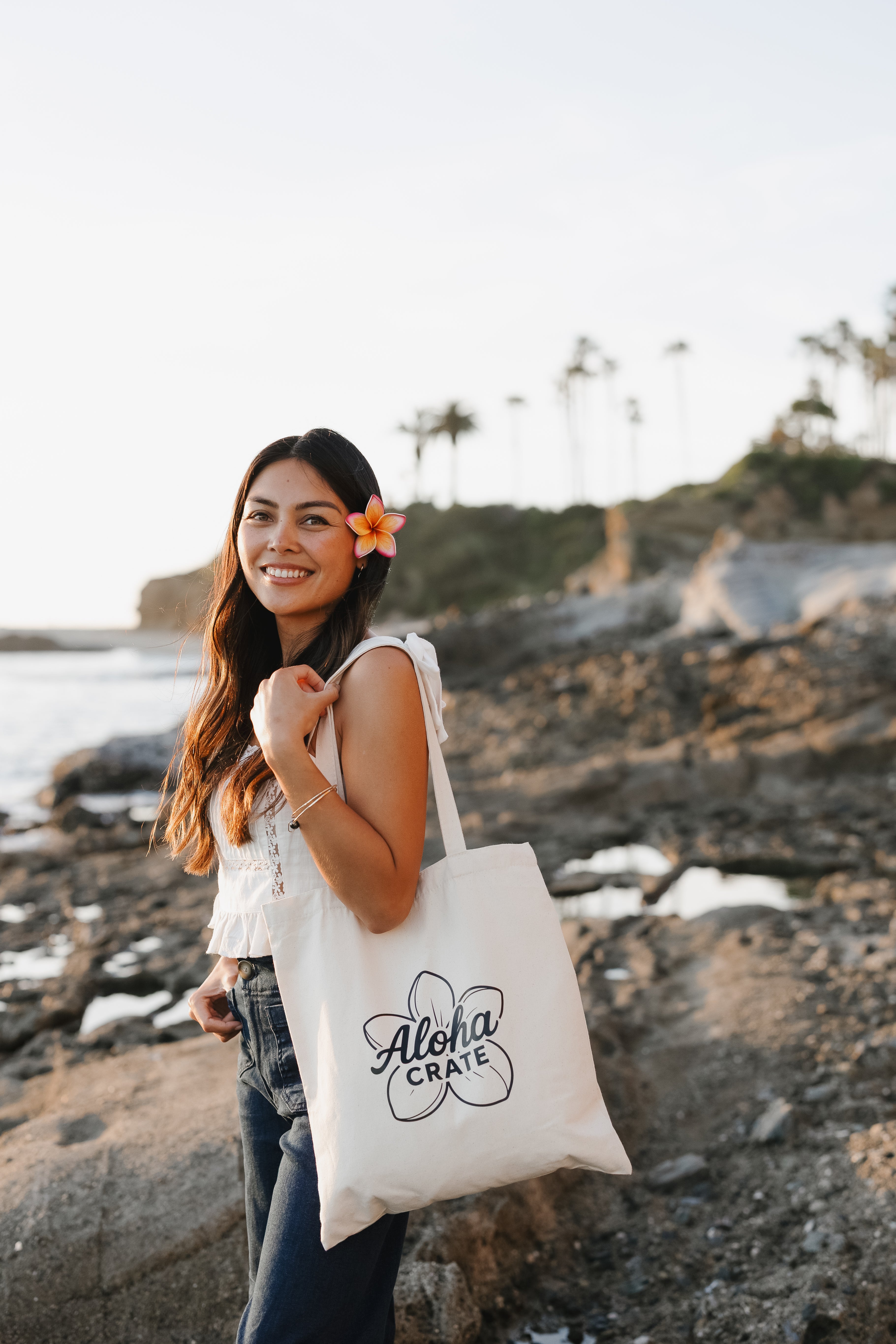 Aloha Crate Canvas Tote Bag