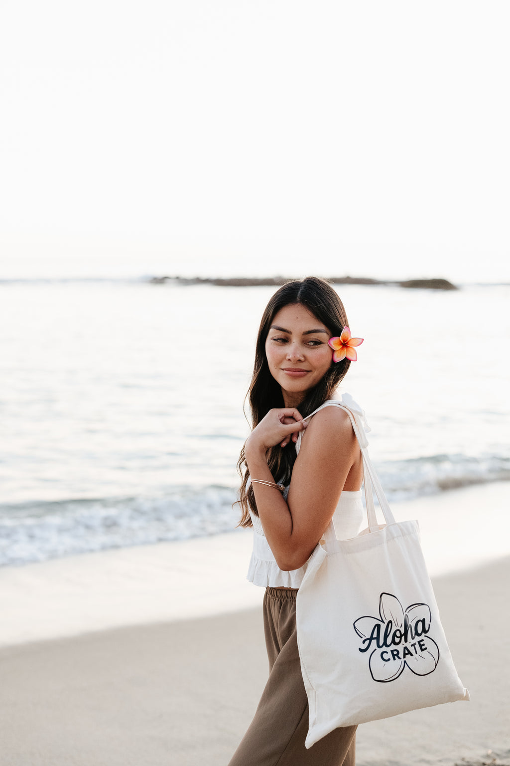 Aloha Crate Canvas Tote Bag