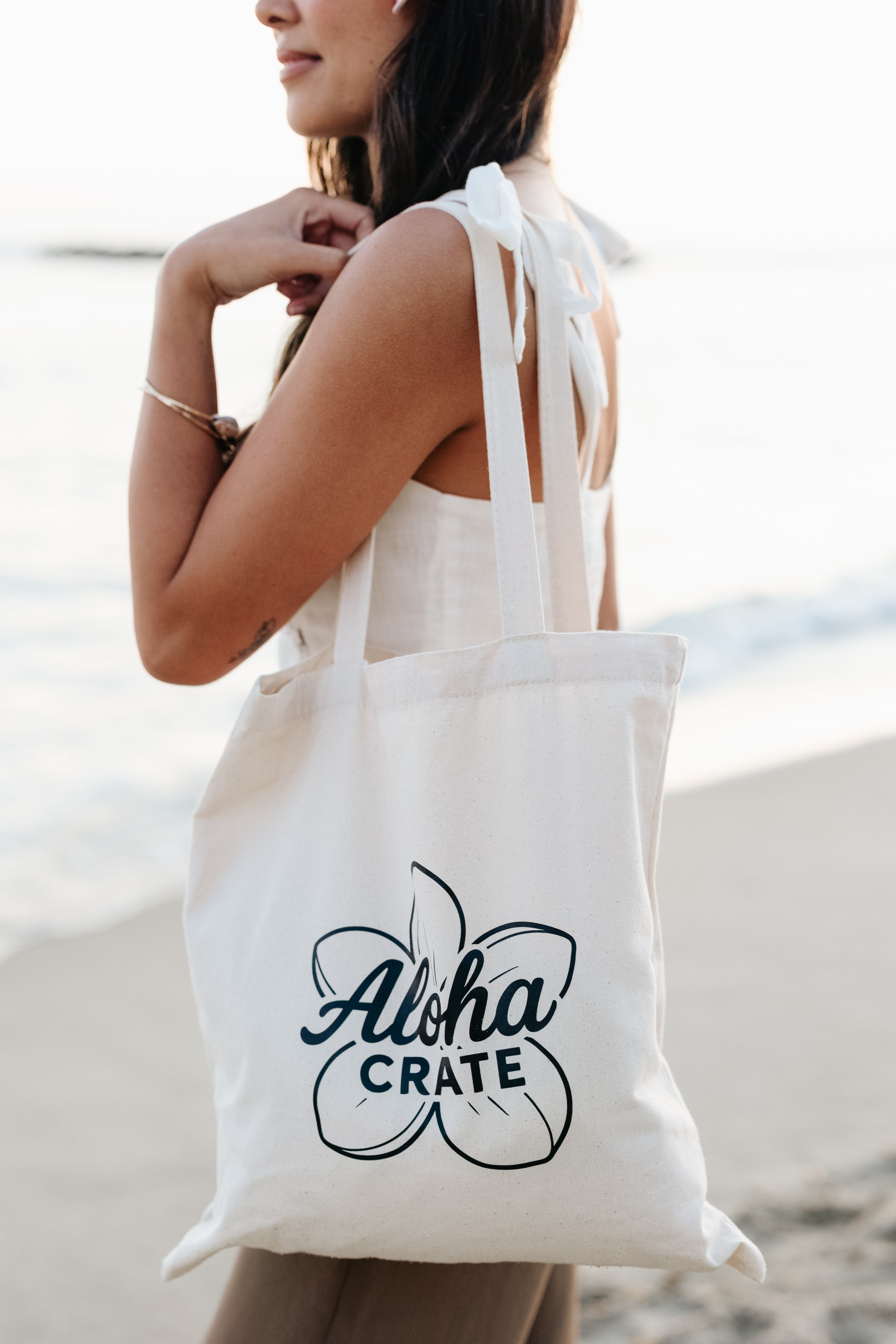 Aloha Crate Canvas Tote Bag